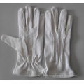 White Parade Cotton Gloves With Ribs